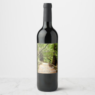 Étiquette Pour Bouteilles De Vin Photographie de la nature du chemin de Muir Woods