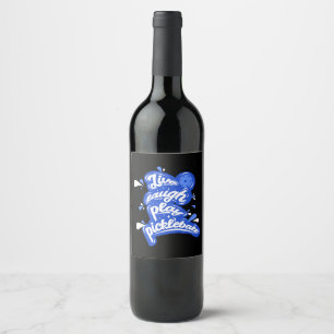 Étiquette Pour Bouteilles De Vin Pickleball