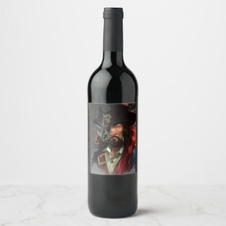 Étiquette Pour Bouteilles De Vin Pirate