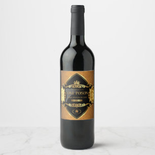 Étiquette Pour Bouteilles De Vin Poison d'amour