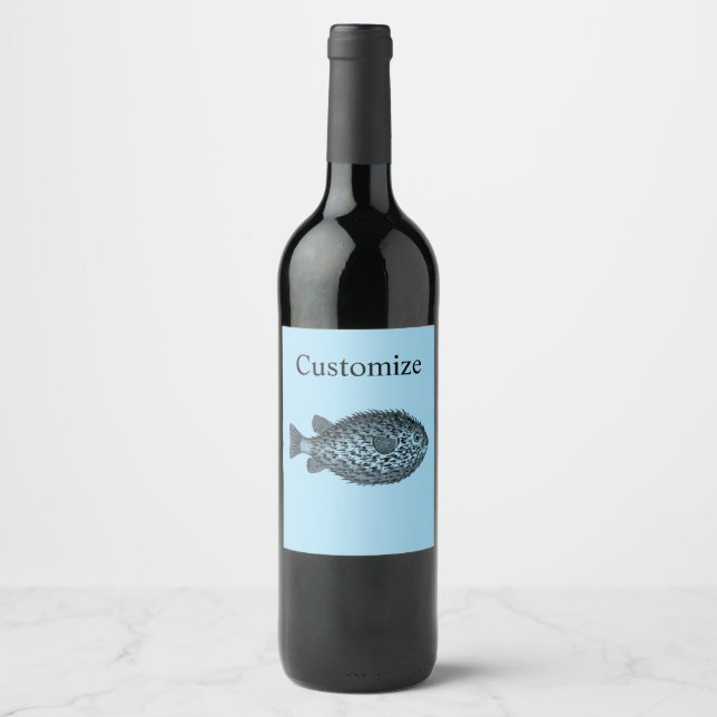 Étiquette Pour Bouteilles De Vin Porcupine tonnerre-anse (Devant)