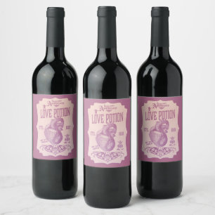 Étiquette Pour Bouteilles De Vin Potion d'amour d'Halloween