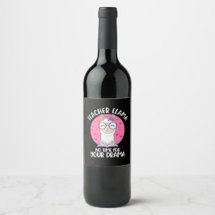 Étiquette Pour Bouteilles De Vin Professeur Llama