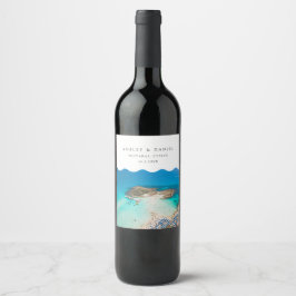 Étiquette Pour Bouteilles De Vin Protaras Beach Chypre