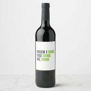 Étiquette Pour Bouteilles De Vin Quand Je Dins, Vous Dînez Nous Dinons Drôle Drôle 