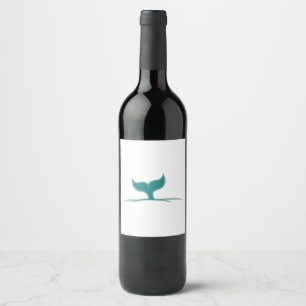 Étiquette Pour Bouteilles De Vin Queue de baleine