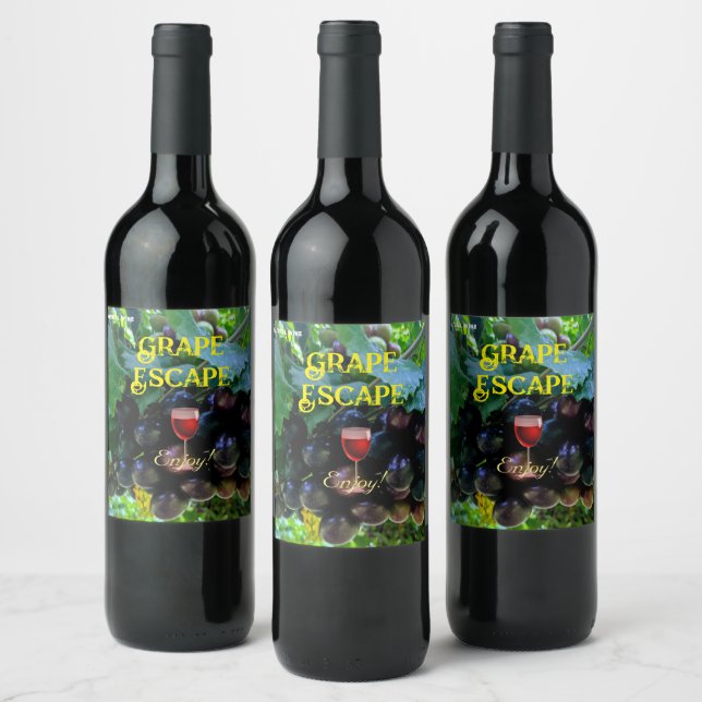 Étiquette Pour Bouteilles De Vin Raisin naturel (Bouteilles)