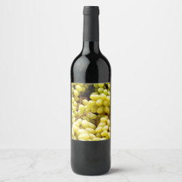 Étiquette Pour Bouteilles De Vin Raisins blancs français
