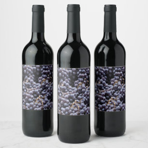 Étiquette Pour Bouteilles De Vin Raisins de France