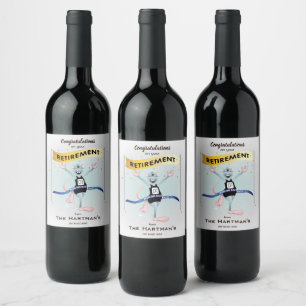 Étiquette Pour Bouteilles De Vin Rat Race Drôle Retraite