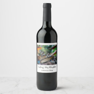 Étiquette Pour Bouteilles De Vin Recherche mon rythme personnalisable