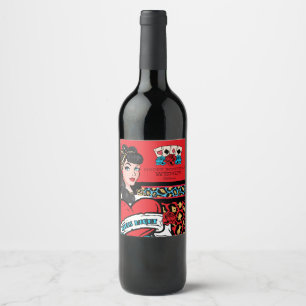 Étiquette Pour Bouteilles De Vin Rétro Pin-, Roche-UN-Billy