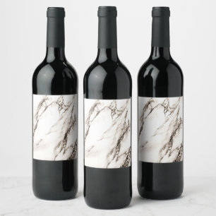 Étiquette Pour Bouteilles De Vin Revêtement de marbre Brown
