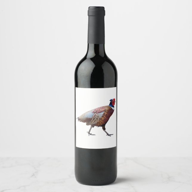 Étiquette Pour Bouteilles De Vin Ring Pheasant (Devant)