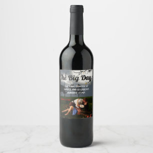 Étiquette Pour Bouteilles De Vin Romance Novel Style Mariage