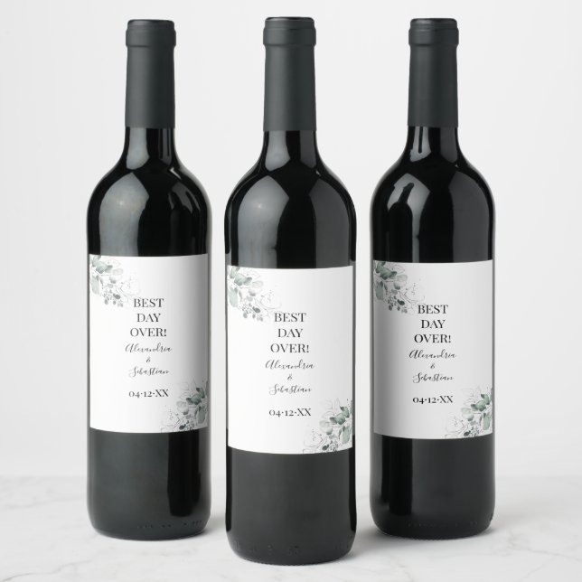Étiquette Pour Bouteilles De Vin Rose Fête des mariées Couples Mariage (Bouteilles)
