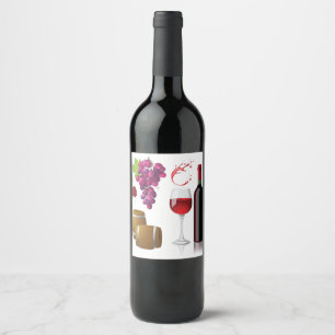 Étiquette Pour Bouteilles De Vin Rouge