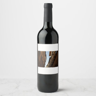 Étiquette Pour Bouteilles De Vin Rue baignée de soleil