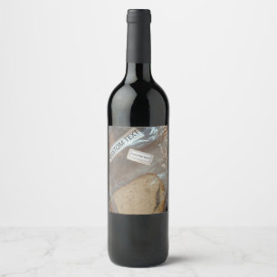 Étiquette Pour Bouteilles De Vin Sac avec tranche de pain