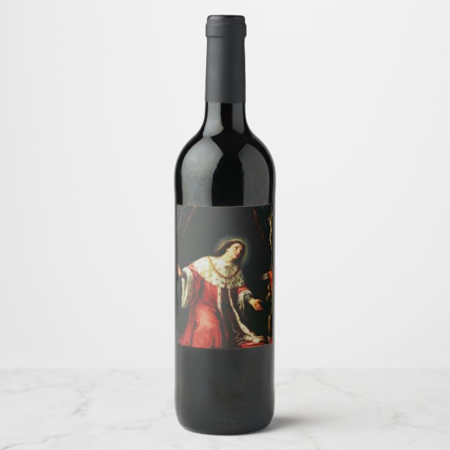 Étiquette Pour Bouteilles De Vin Saint Casimir Jagiellon (Devant)
