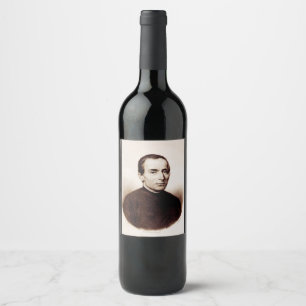 Étiquette Pour Bouteilles De Vin Saint Giuseppe Cafasso Prêtre franciscain