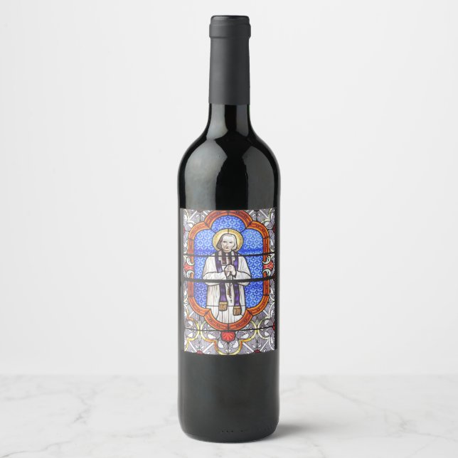 Étiquette Pour Bouteilles De Vin Saint Jean Baptiste Marie Vianney (Devant)