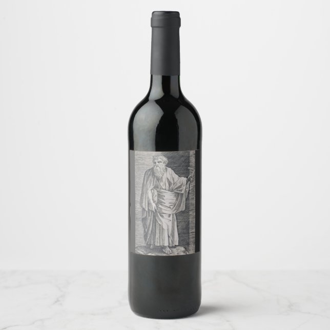 Étiquette Pour Bouteilles De Vin Saint Matthieu l'Apôtre (Devant)