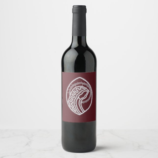 Étiquette Pour Bouteilles De Vin Sainte Vierge Marie, dentelle (Devant)