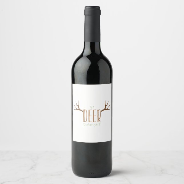 Étiquette Pour Bouteilles De Vin Saison des cerfs (Devant)