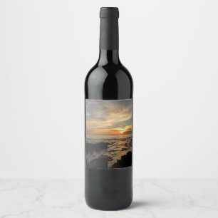Étiquette Pour Bouteilles De Vin San Diego Sunset
