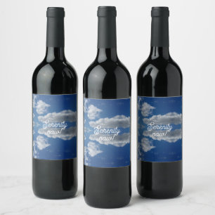 Étiquette Pour Bouteilles De Vin Sérénité maintenant !
