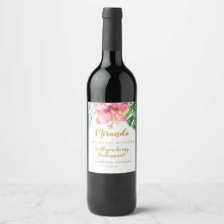 Étiquette Pour Bouteilles De Vin Serez-vous mon... étiquette de sac ou de vin ?