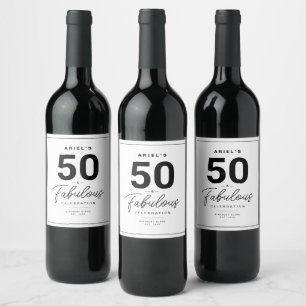 Étiquette Pour Bouteilles De Vin Simple 50 & Fabuleux Étiquette de vin personnalisé