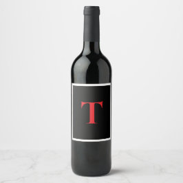 Étiquette Pour Bouteilles De Vin Simplement Vôtre Ajoutez Votre Monogramme