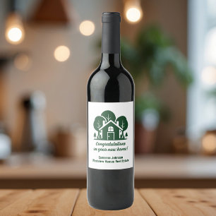 Étiquette Pour Bouteilles De Vin Société de courtage immobilier forestier personnal
