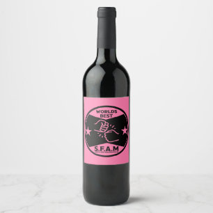 Étiquette Pour Bouteilles De Vin Soeur D'Un Autre Ministre