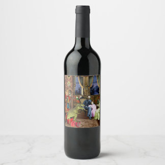 Étiquette Pour Bouteilles De Vin Son premier T-Rex