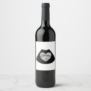 Étiquette Pour Bouteilles De Vin Sonographie Étiquette du vin