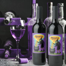 Sorcière Brûler Potion En Cauldron