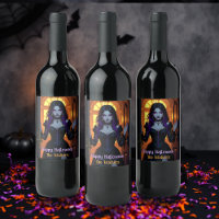 Sorcière noire et violette Personnalisée Halloween