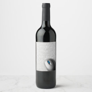 Étiquette Pour Bouteilles De Vin souris d'ordinateur