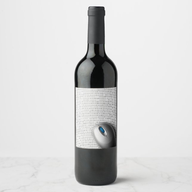 Étiquette Pour Bouteilles De Vin souris d'ordinateur (Devant)