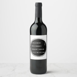 Étiquette Pour Bouteilles De Vin "Soyez" vers fort et courageux de bible de Joshua