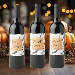 Étiquette Pour Bouteilles De Vin Soyons Éffrayants Parti Halloween