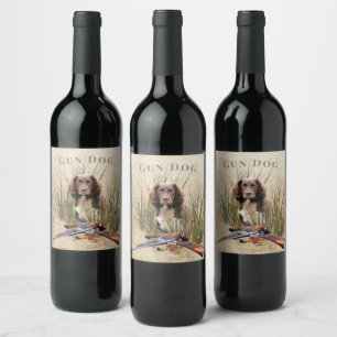 Étiquette Pour Bouteilles De Vin Sprocker Spaniel