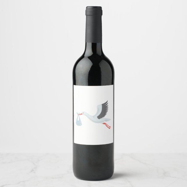 Étiquette Pour Bouteilles De Vin Stocker La Livraison (Devant)