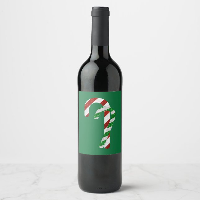 Étiquette Pour Bouteilles De Vin Sucres de canne parties scintillant (Devant)