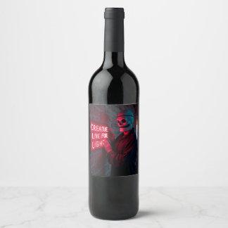 Étiquette Pour Bouteilles De Vin Sweet Halloween avec toi