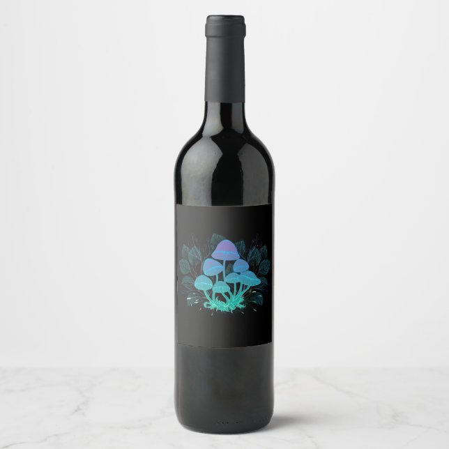 Étiquette Pour Bouteilles De Vin Tabourets dans Bushes (Devant)