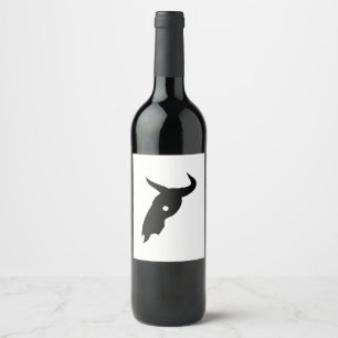 Étiquette Pour Bouteilles De Vin Taureau du sud-ouest